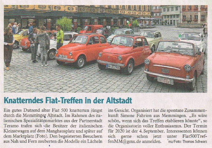 2019: Fiat Treffen in Memmingen